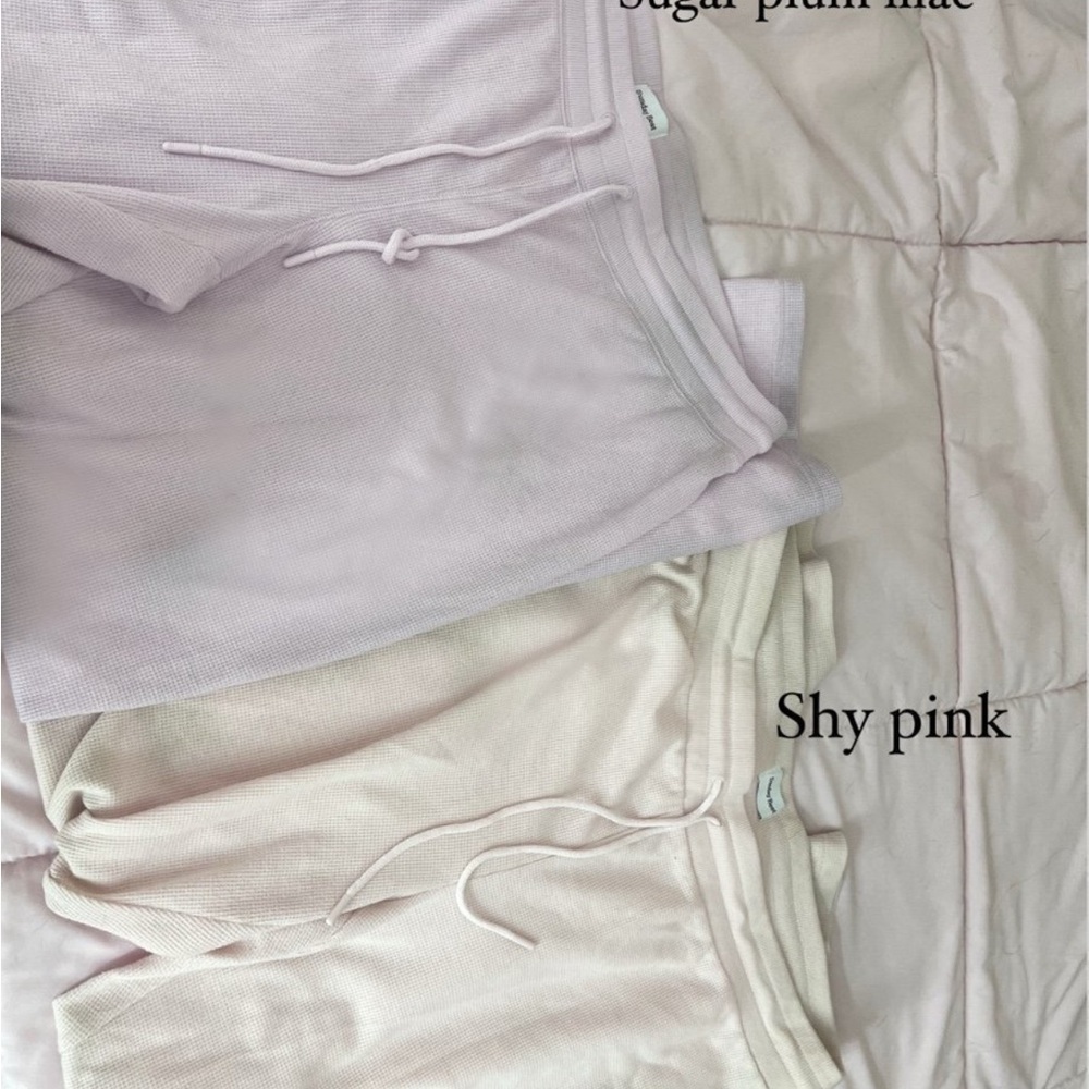 Aritzia Sunday Best waffle pants duo